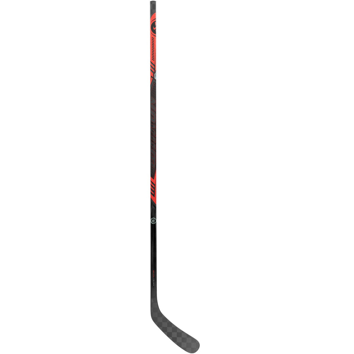 Warrior Senior Novium 3 Pro Hockey Stick - Black/Red, back view