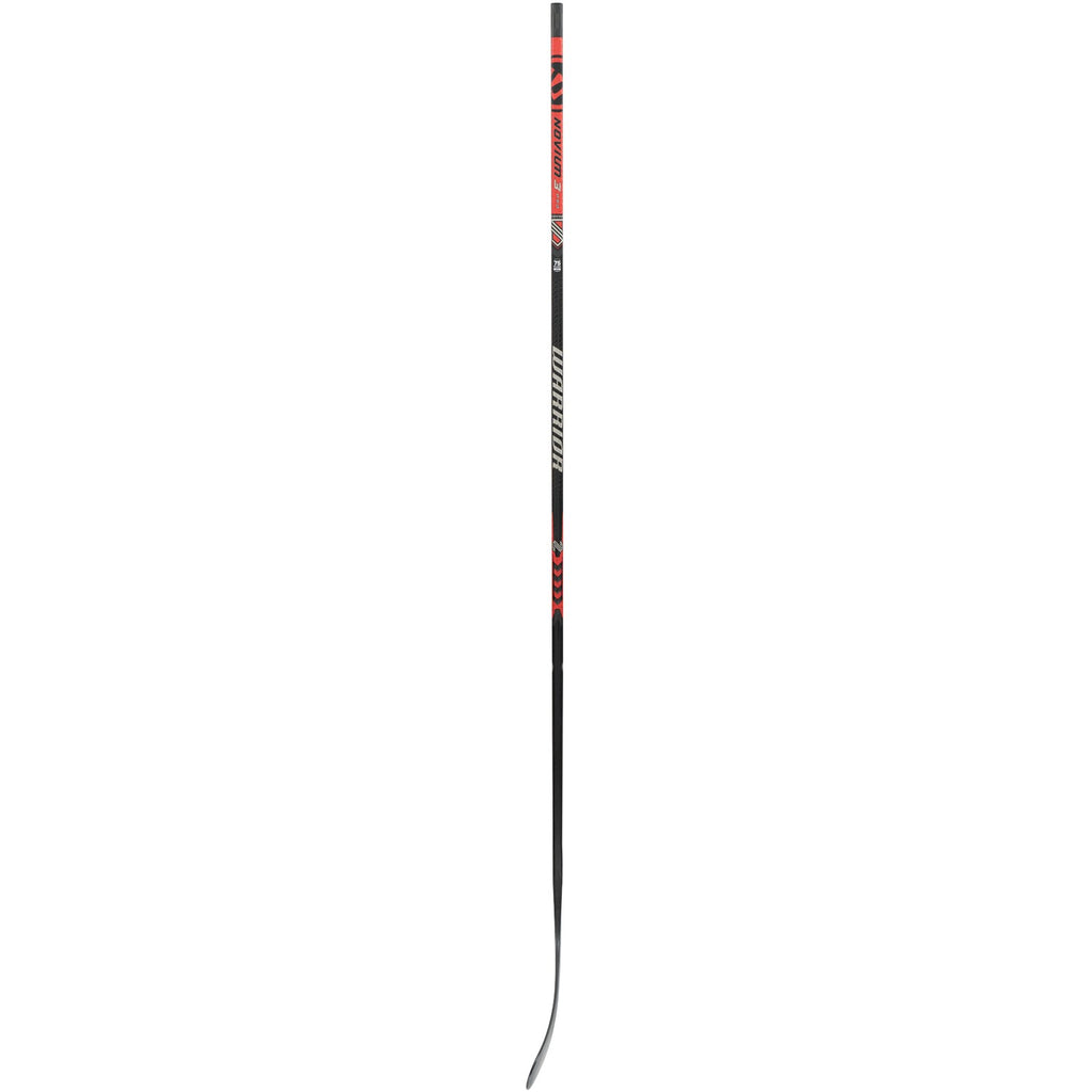 Warrior Senior Novium 3 Pro Hockey Stick - Black/Red, side profile