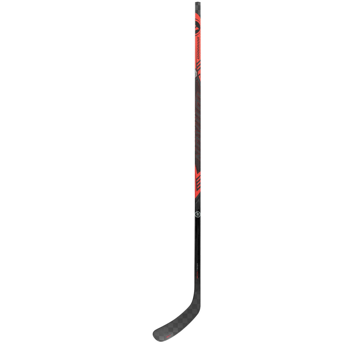 Warrior Senior Novium 3 Pro Hockey Stick - Black/Red, front view