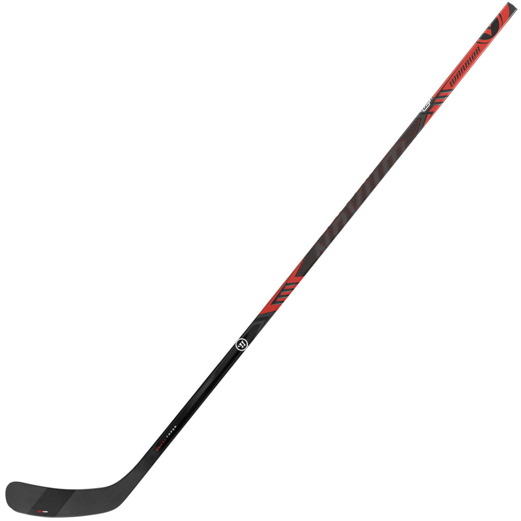 Warrior Senior Novium 3 SP Hockey Stick - Black/Red, angled view