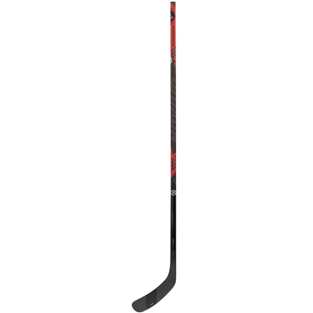 Warrior Senior Novium 3 SP Hockey Stick - Black/Red, front view