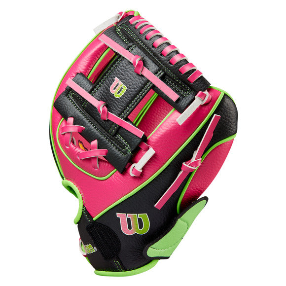 Wilson Youth A200 Party Animals EZ Catch T-Ball Glove - 10”