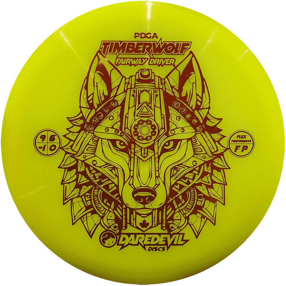 Daredevil Timberwolf Fairway Driver Disc - Yellow