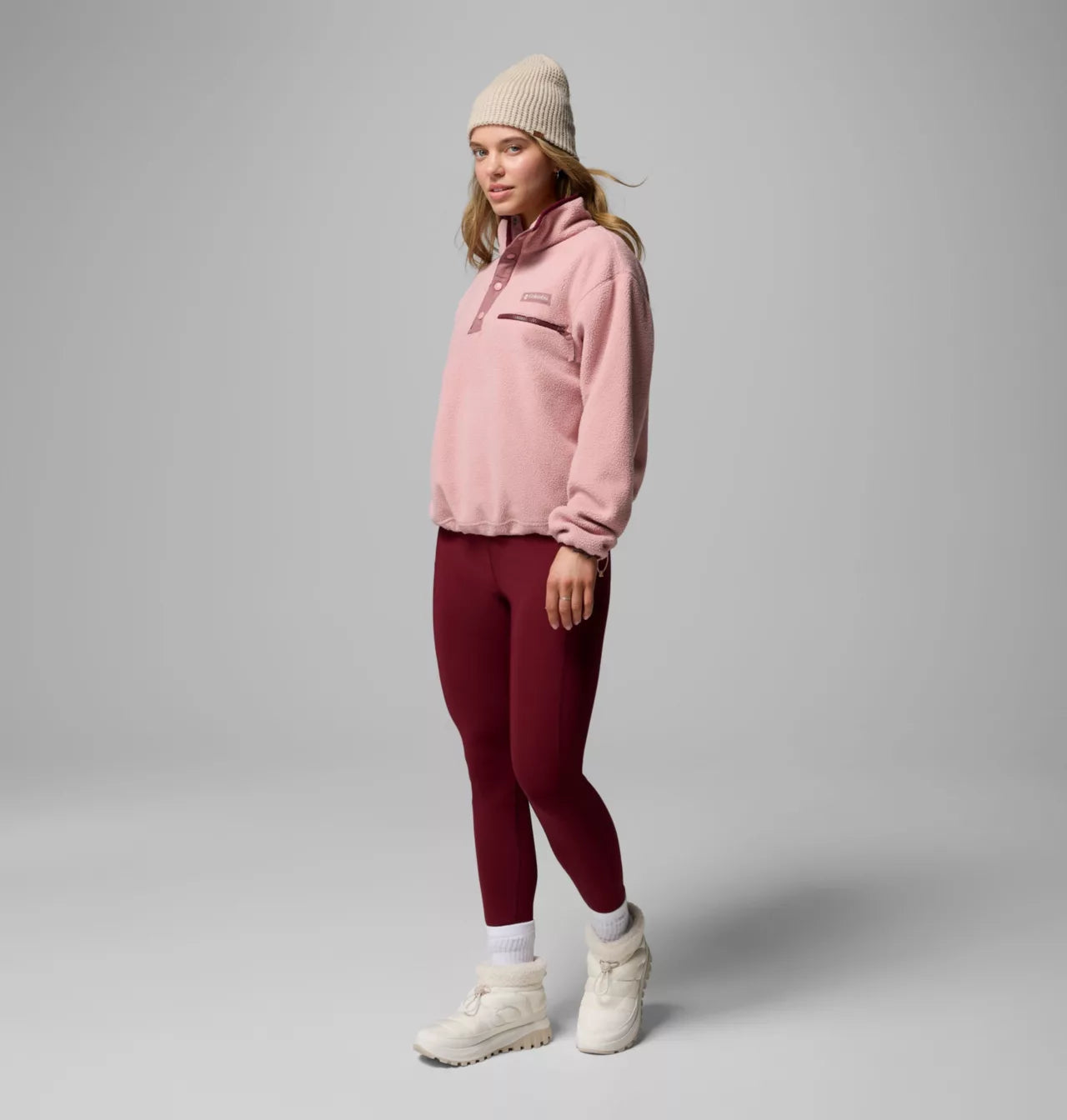 Columbia Women's Helvetia II Cropped Half Snap Fleece Pullover