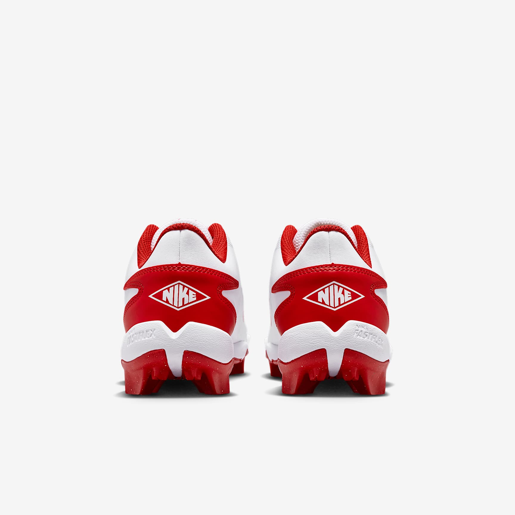 Nike Diamond Clutch Big Kids' - White/Gym Red - rear