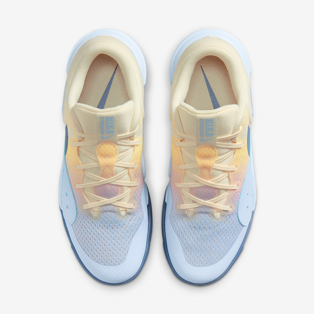 Nike Hyperquick SE Volleyball Shoes - Coconut Milk/Hydrogen Blue/Diffused Blue, top view