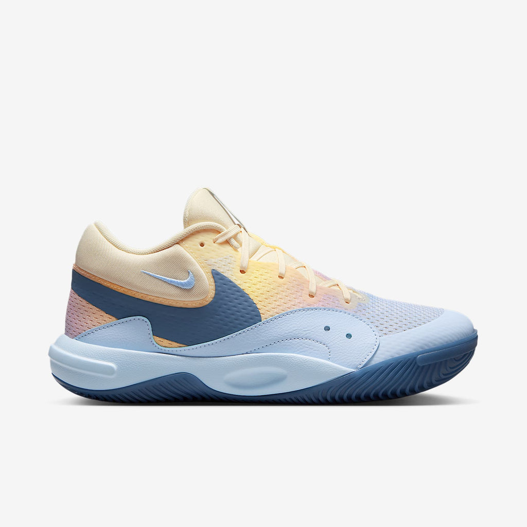 Nike Hyperquick SE Volleyball Shoes - Coconut Milk/Hydrogen Blue/Diffused Blue, medial side view