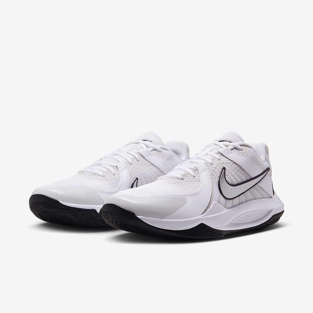 Nike Men's Hyperspeed Court 2 Volleyball Shoes - White/Black/Metallic Silver, pair view