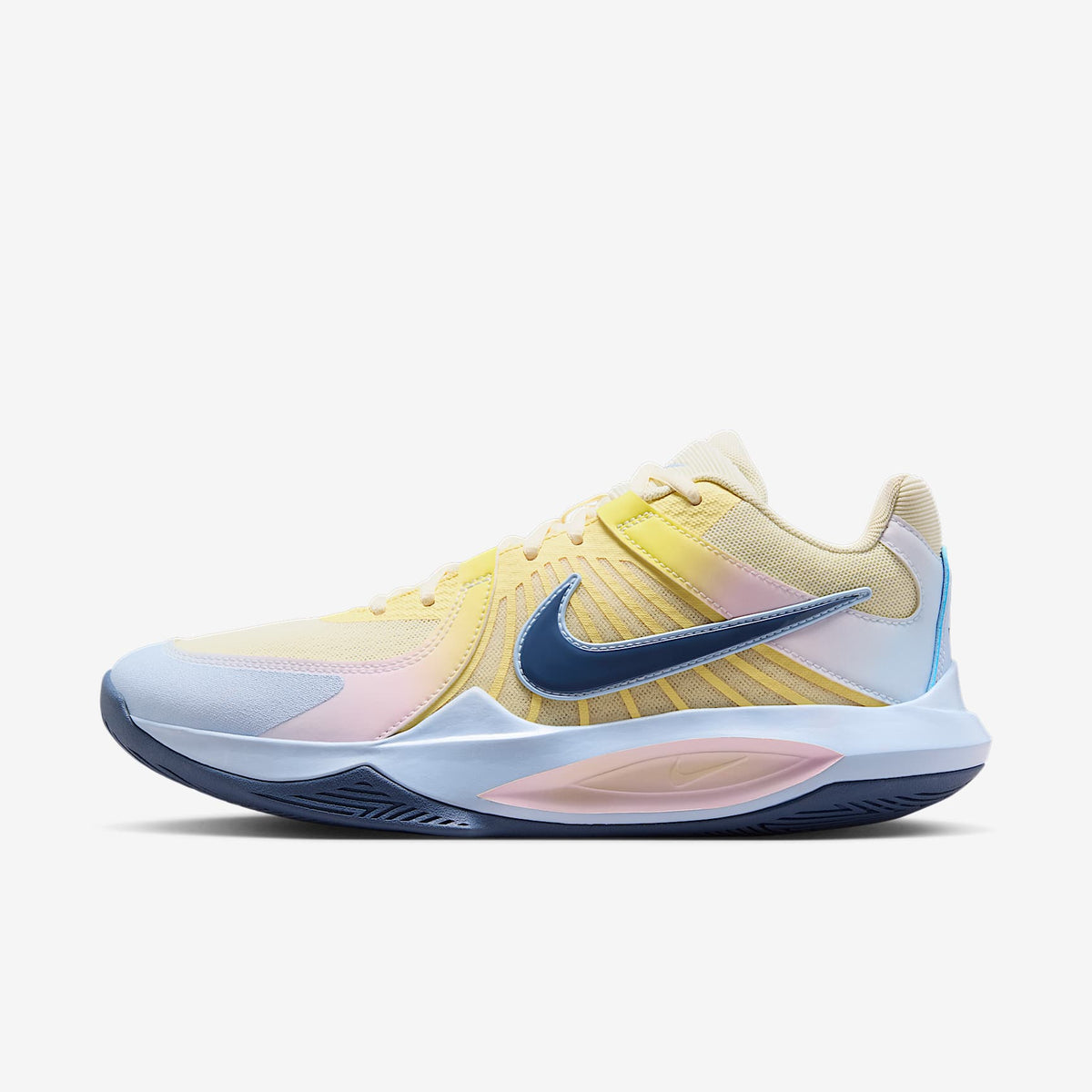 Nike Hyperspeed Court 2 SE Volleyball Shoes - Coconut Milk/Hydrogen Blue/Diffused Blue, side view
