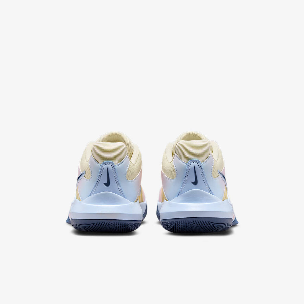 Nike Hyperspeed Court 2 SE Volleyball Shoes - Coconut Milk/Hydrogen Blue/Diffused Blue, back view