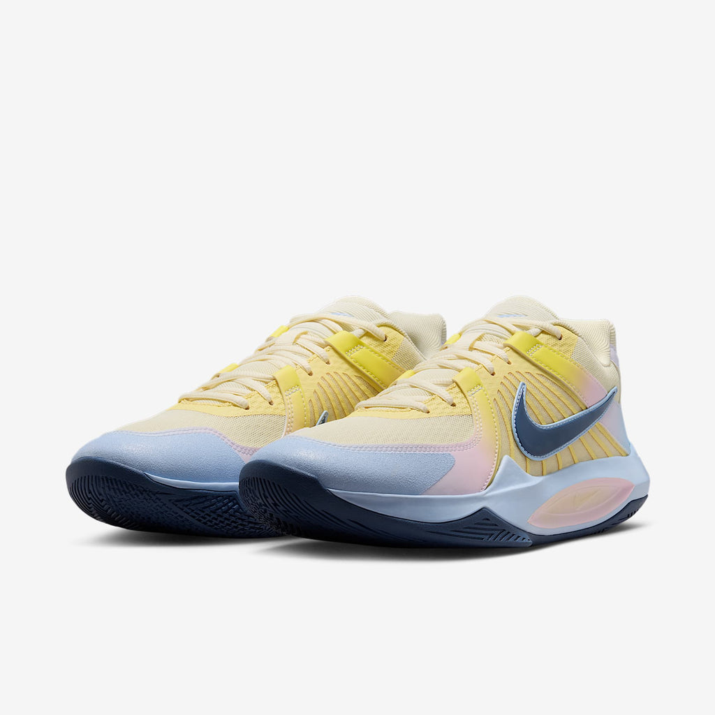 Nike Hyperspeed Court 2 SE Volleyball Shoes - Coconut Milk/Hydrogen Blue/Diffused Blue, pair view