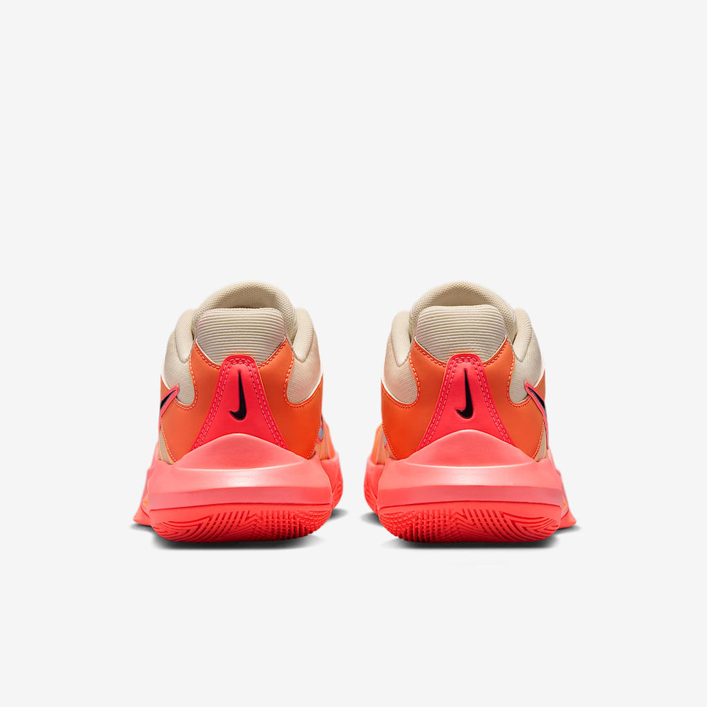 Nike Hyperspeed Court 2 SE Volleyball Shoes - Coconut Milk/Hot Lava/Cave Purple, back view