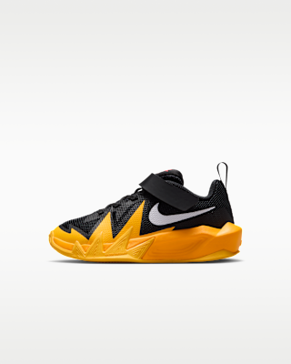 Nike Little Kids' S.T. Dynamite Basketball Shoes - Black/Laser Orange/University Gold/White