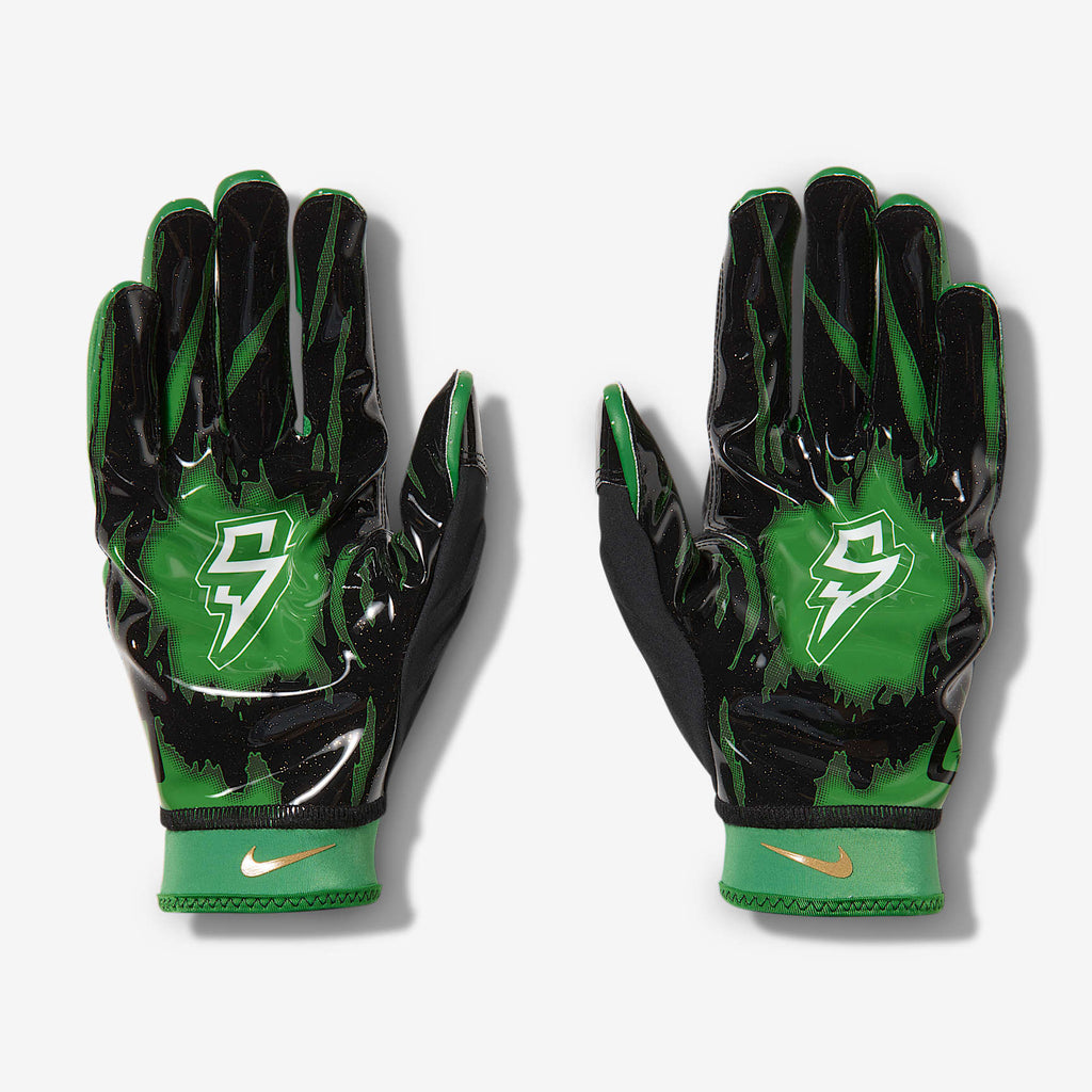 Nike Superbad Energy Football Gloves Black - back of hand