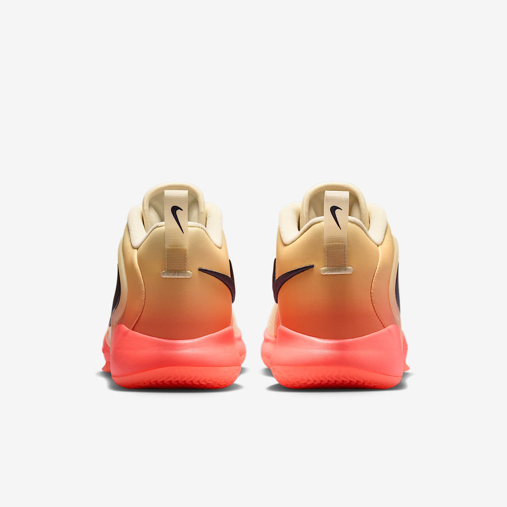 Nike HyperSet 2 SE Volleyball Shoes - Coconut Milk/Hot Lava/Cave Purple, back view