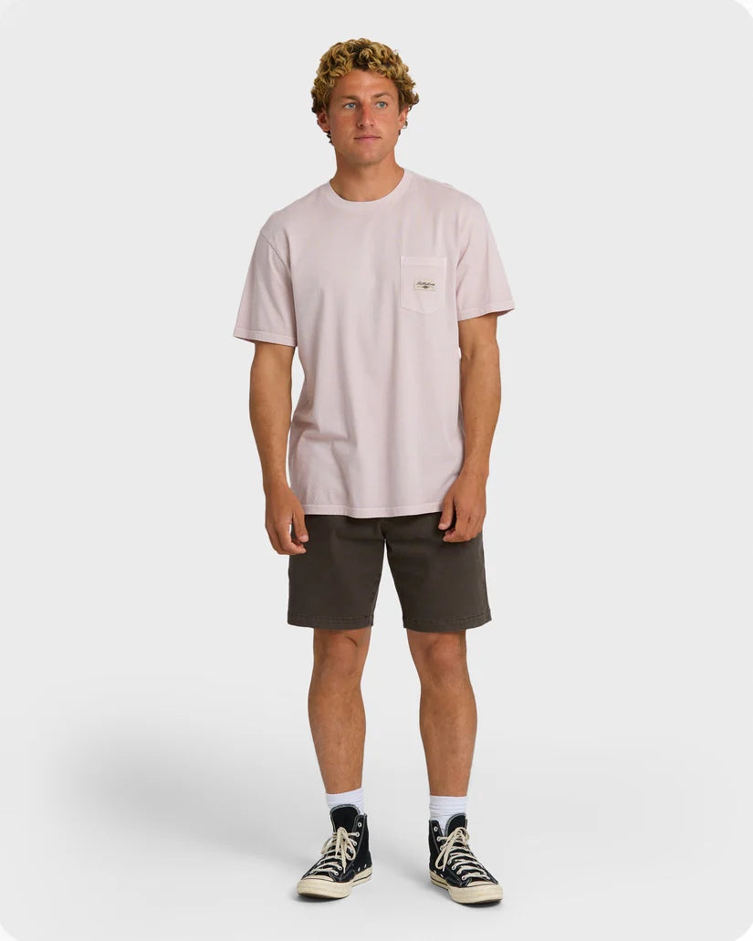 Billabong Men's Essential Pocket Wave Washed Premium Short Sleeve T-Shirt