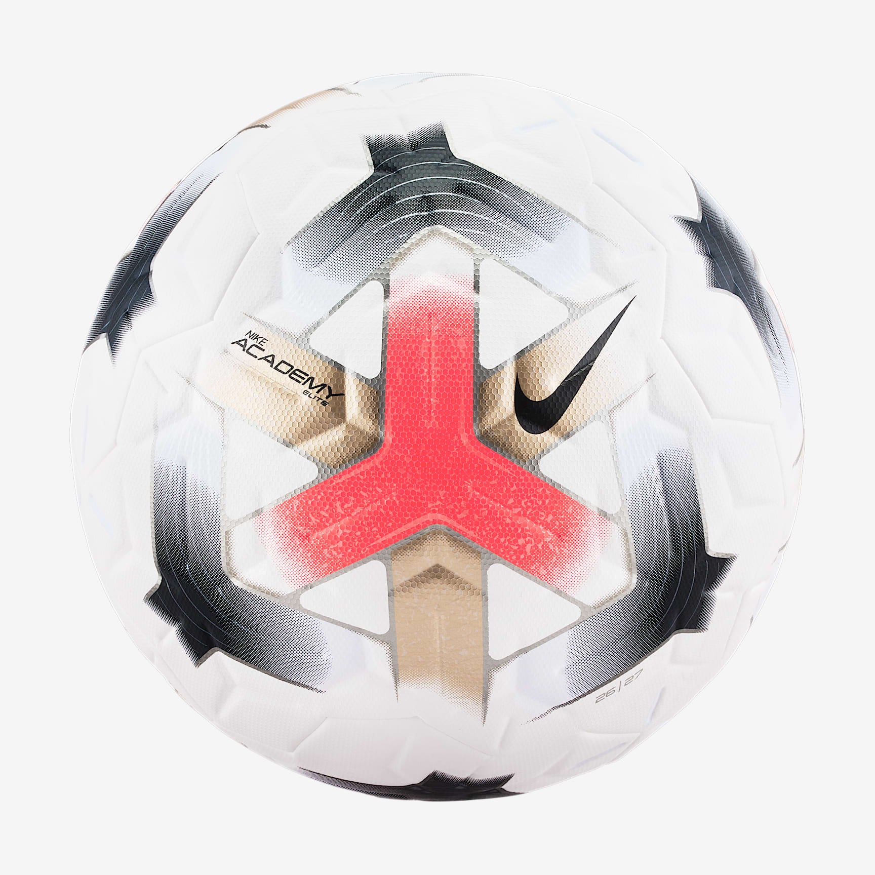 Nike Academy Elite Soccer Ball - White/Bright Crimson - front