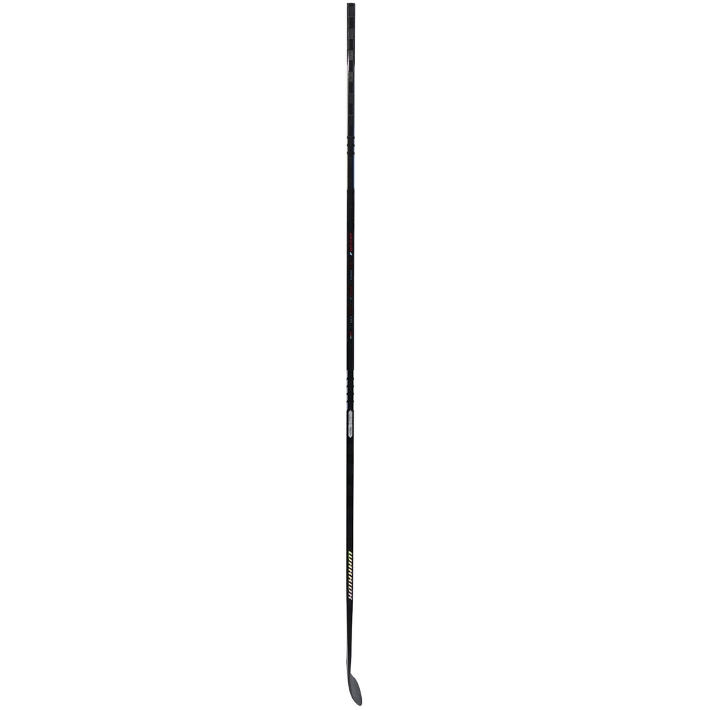 Warrior Intermediate Novium 3 Hockey Stick - Black, reverse side profile