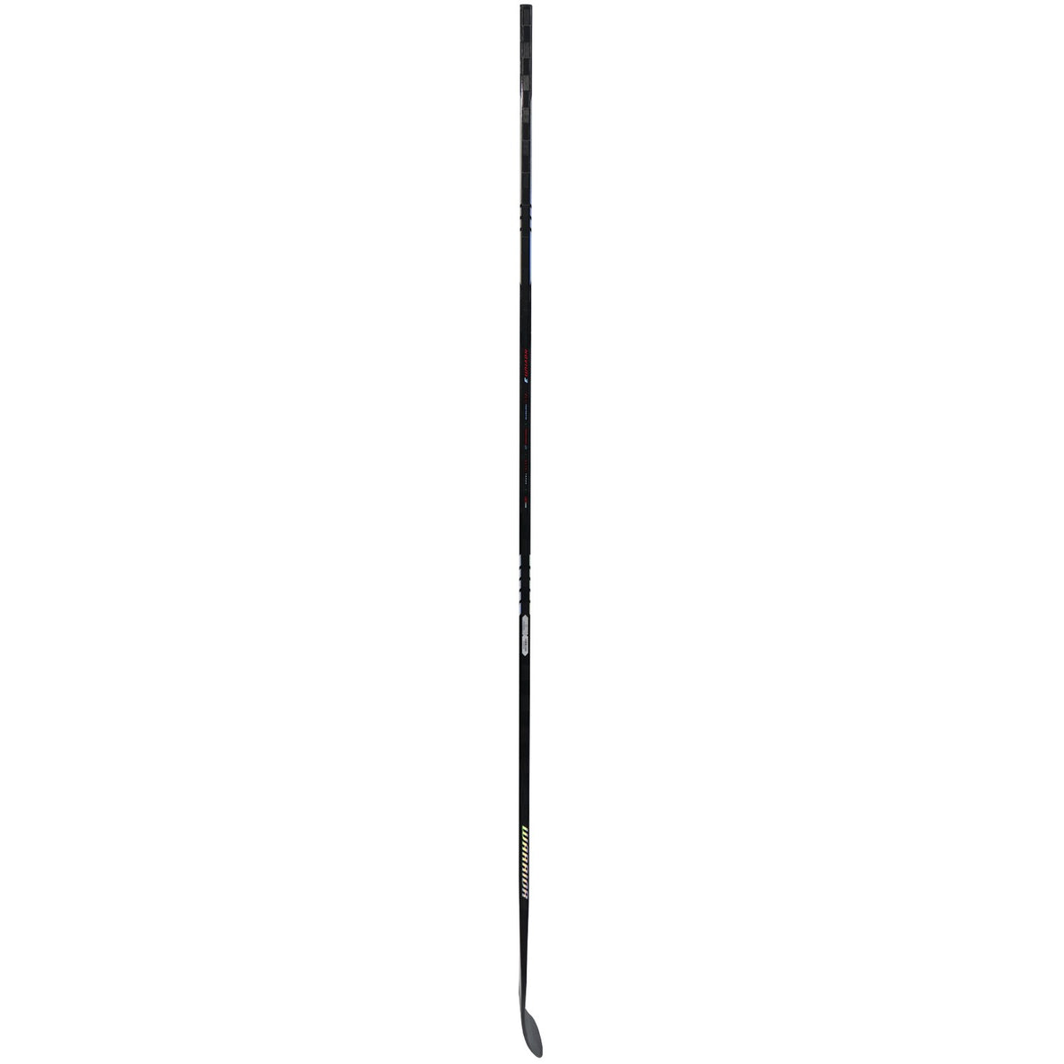 Warrior Intermediate Novium 3 Hockey Stick - Black, reverse side profile