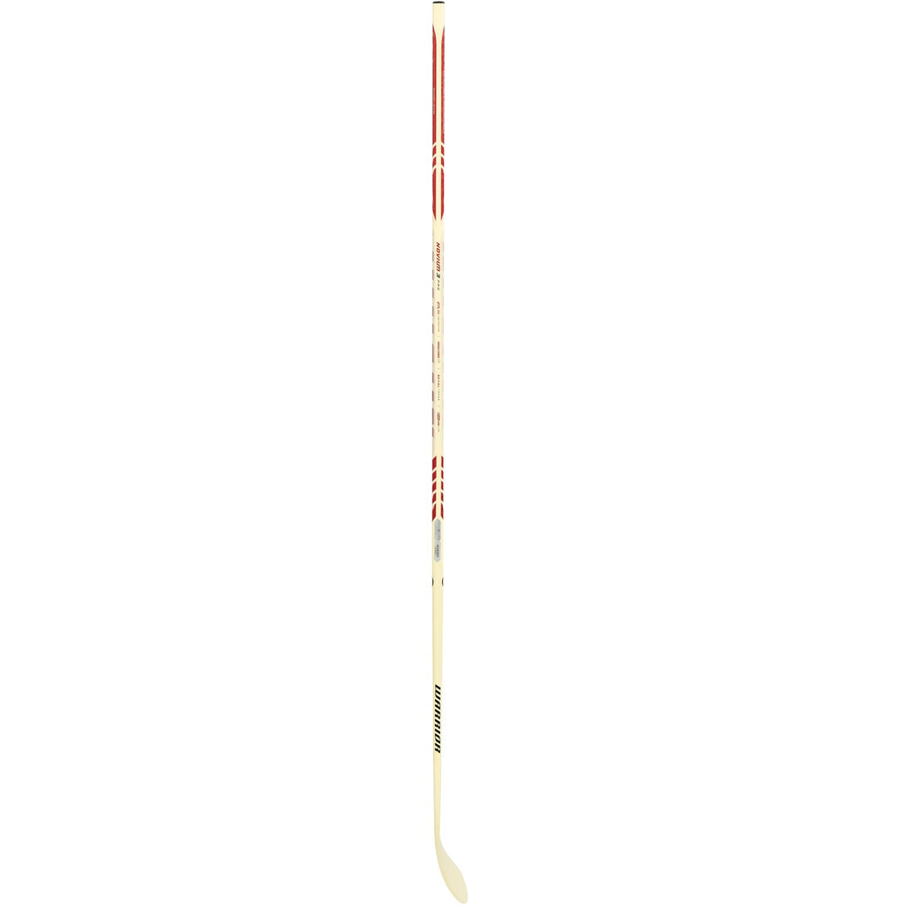 Warrior Junior Novium 3 Pro White Hockey Stick - White/Red, reverse side profile