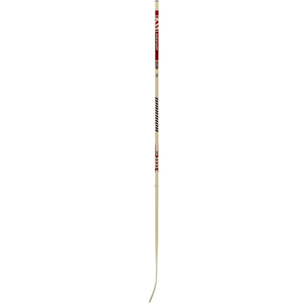 Warrior Senior Novium 3 Pro White Hockey Stick - White/Red, side profile