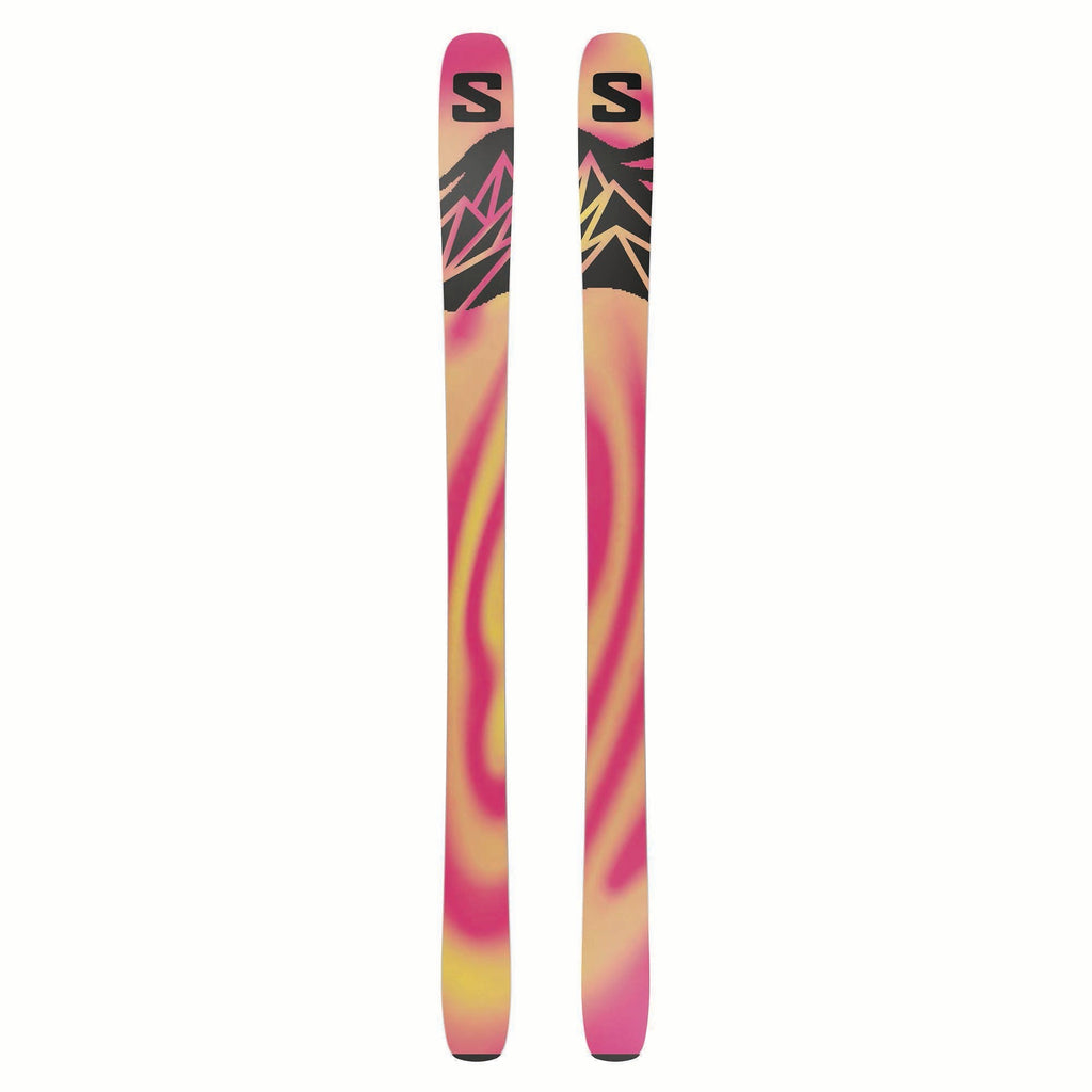 Salomon QST 100 freeride ski in Black/Iceberg Green