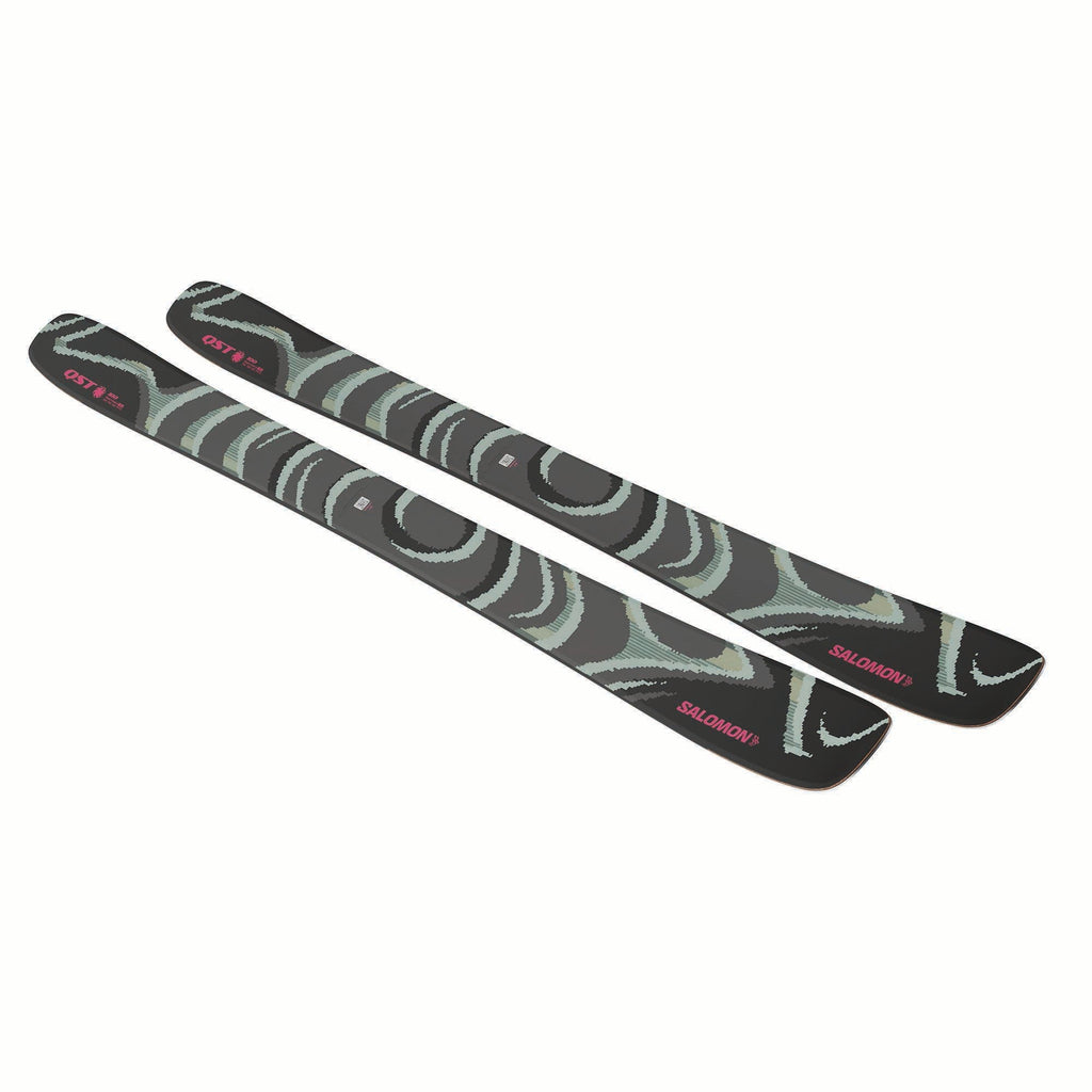 Salomon QST 100 freeride ski in Black/Iceberg Green