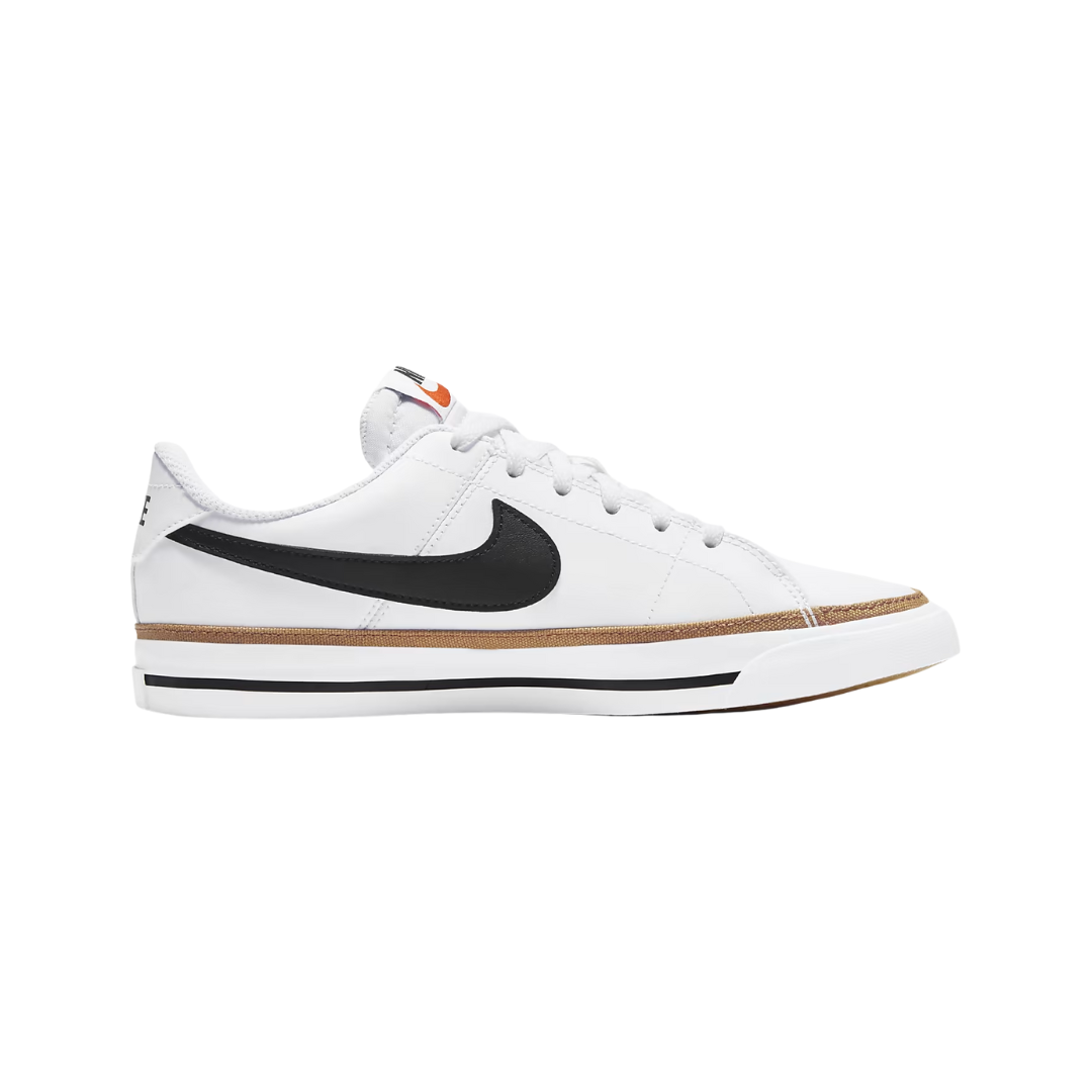 Nike Big Kids' Court Legacy Shoes - White/Desert Ochre/Black