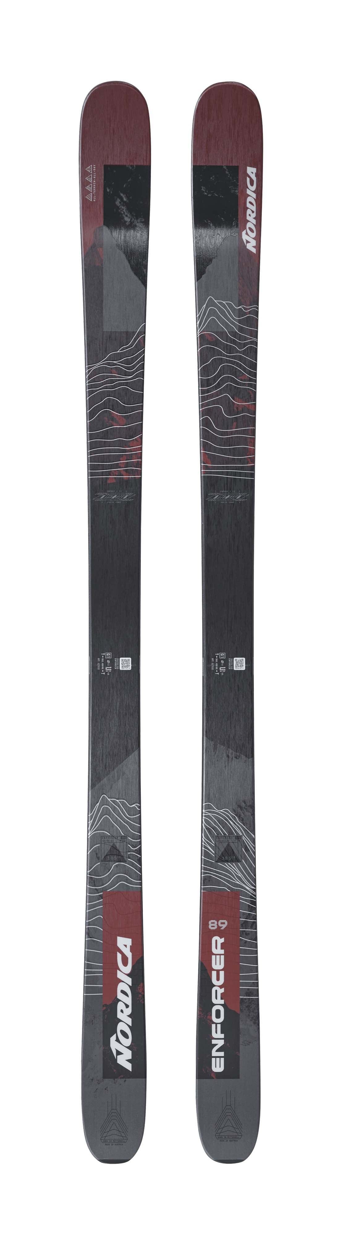 Nordica Enforcer 89 Skis - Red/Grey, top sheet
