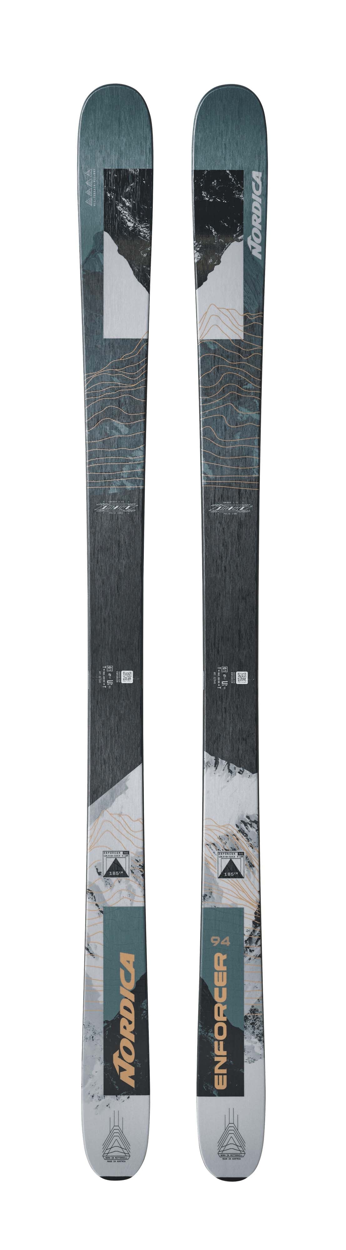 Nordica Enforcer 94 Skis - Petrol/Grey, top sheet