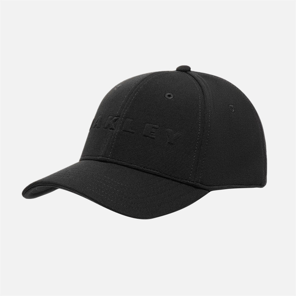Oakley Bark Embossed Hat Pitch Black Flame Red - front