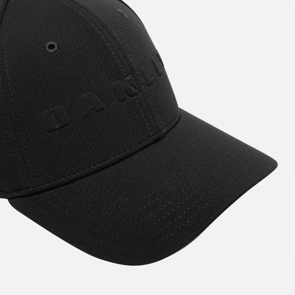 Oakley Bark Embossed Hat Pitch Black Flame Red - detail