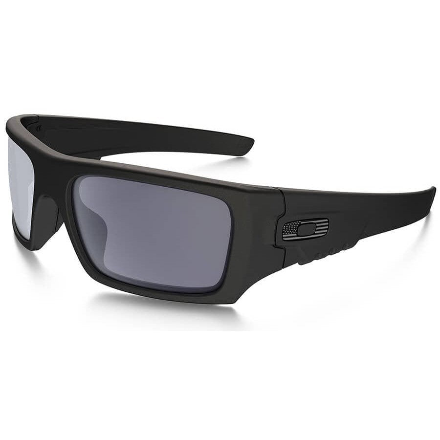 Oakley Det Cord SI Ballistic Sunglasses - Matte Black/Grey - angle view