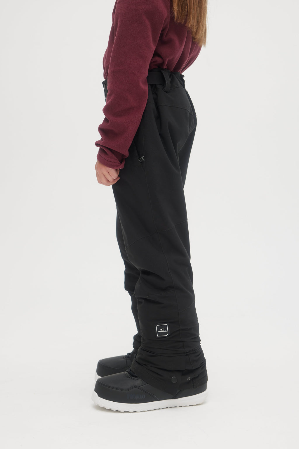 O'Neill Charm Snow Pants in Black Out - on model side