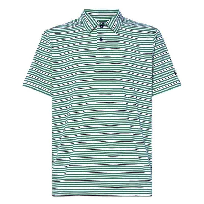 Oakley Men's Archive Stripe Golf Polo - New Jade - front