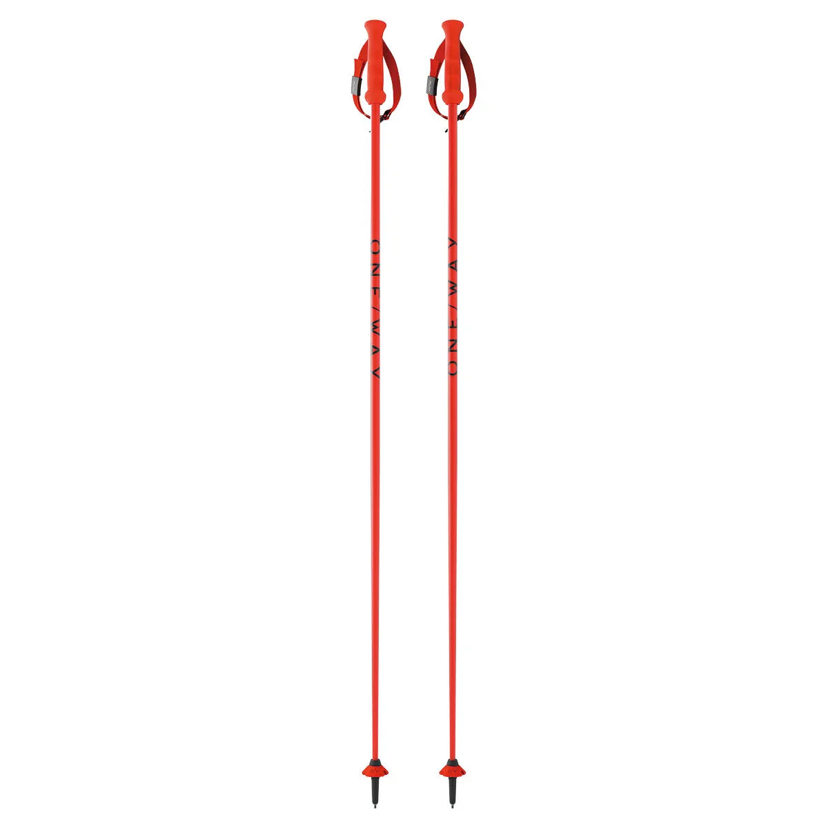 One Way RD 16 SL Ski Poles - Neon Orange, pair full length