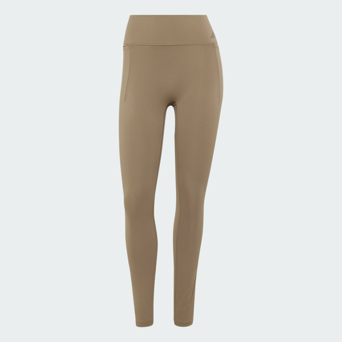 adidas Optime Workout Full-Length Leggings Khaki Six - flat