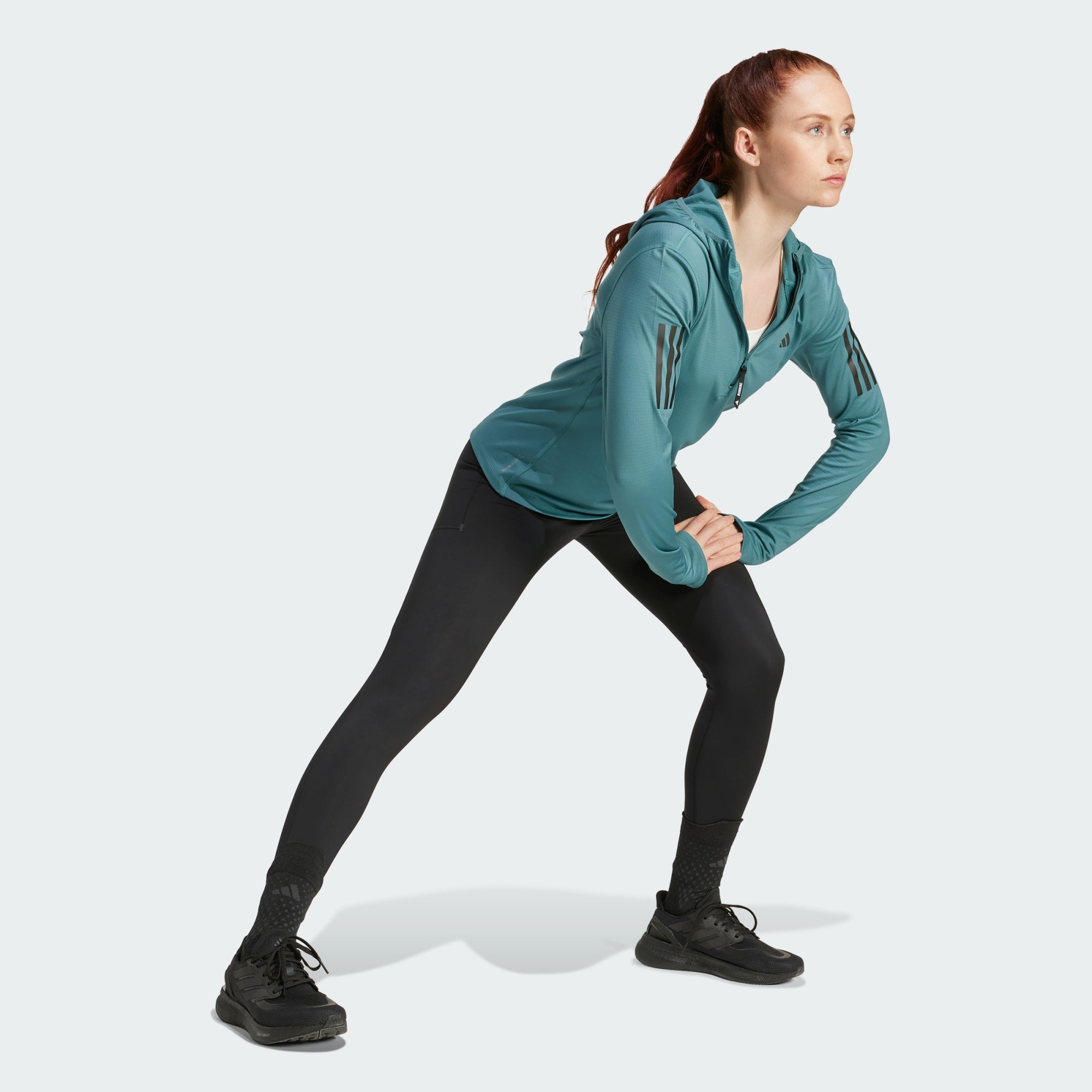 Adidas Women's Own The Run Winterized Hooded Half-Zip
