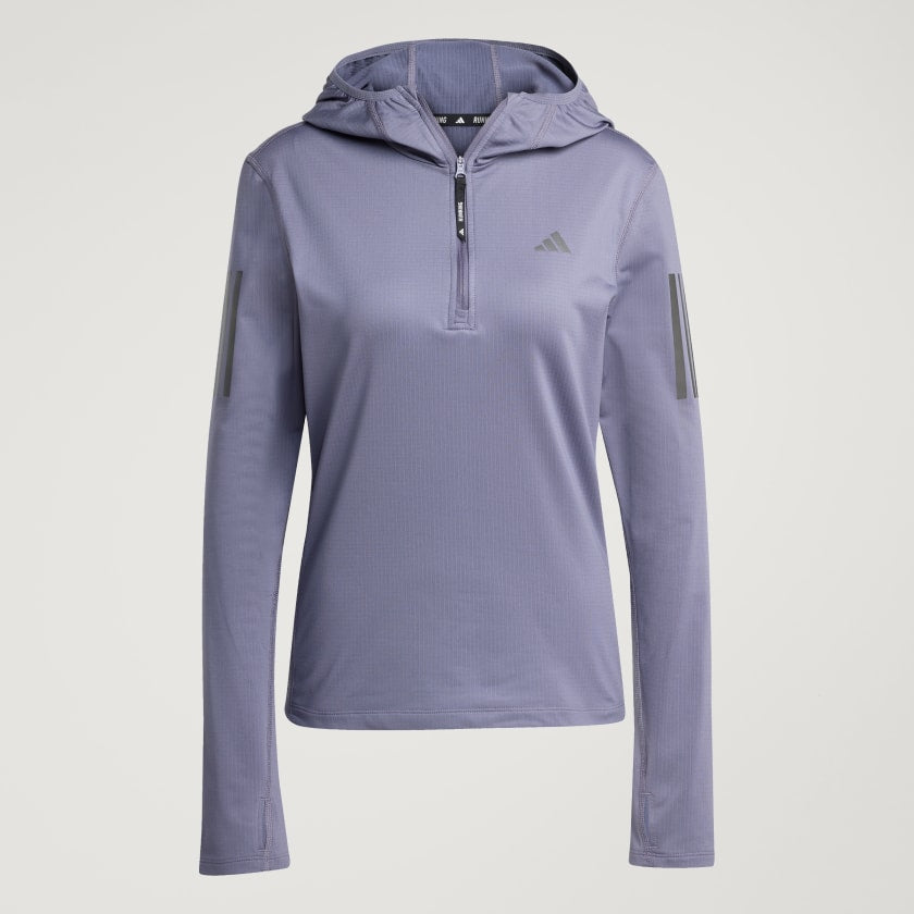 Adidas Women's Own The Run Winterized Hooded Half-Zip