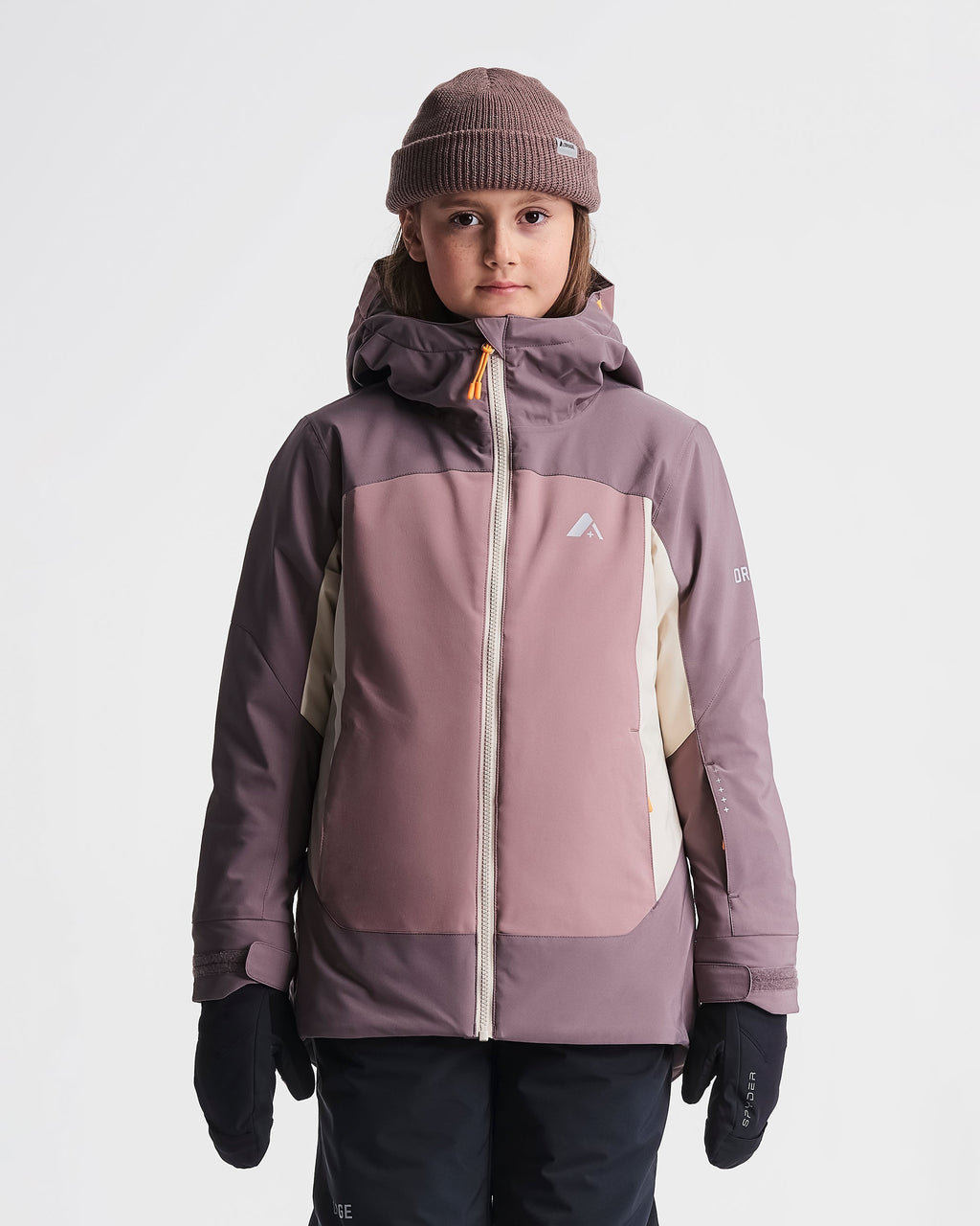 Orage Girls' Shefford Insulated Jacket - Basalte, front
