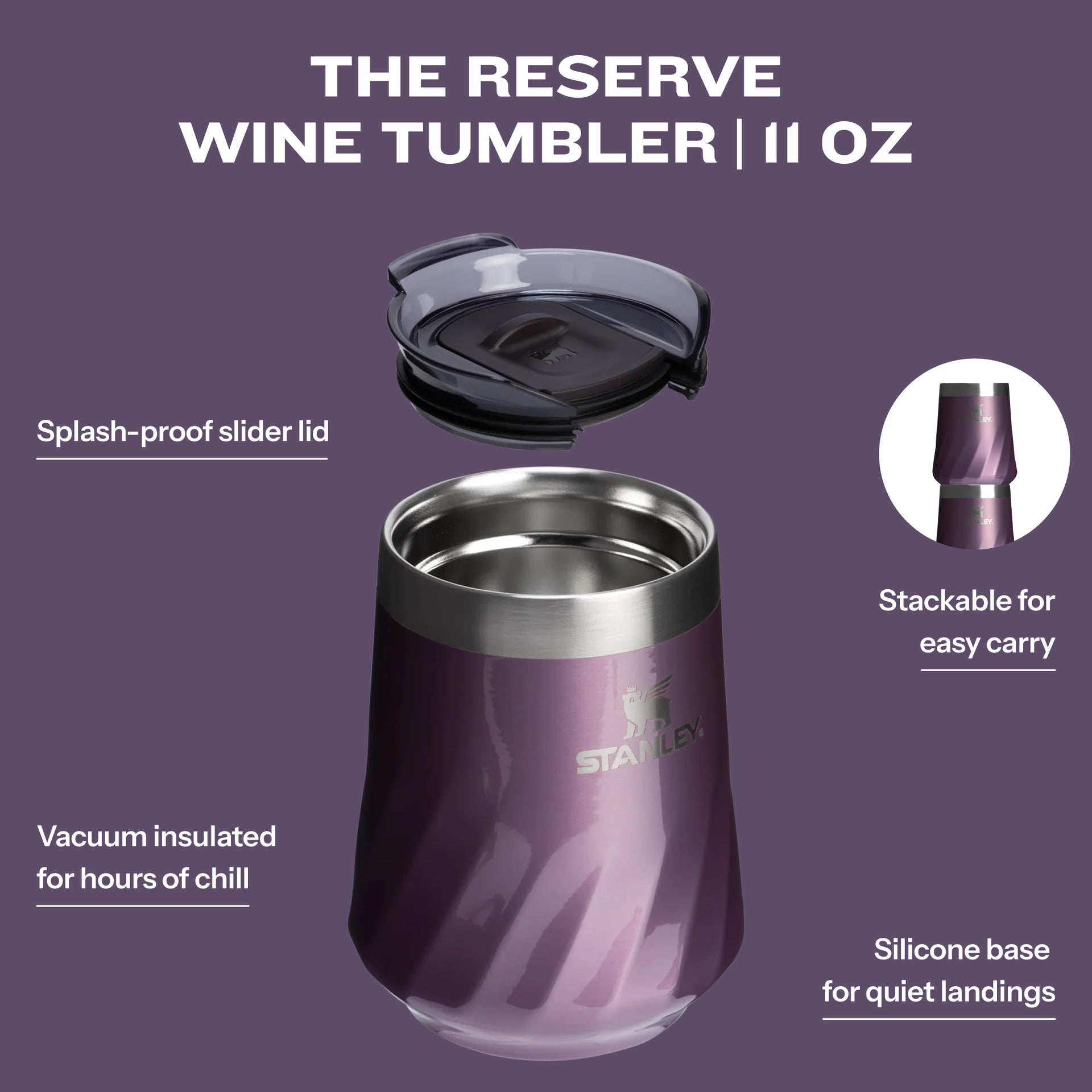 Stanley The Textured Reserve Wine Tumbler 11oz