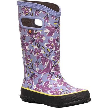 Bogs Kid's Magnolia Rain Boots - Periwinkle side view
