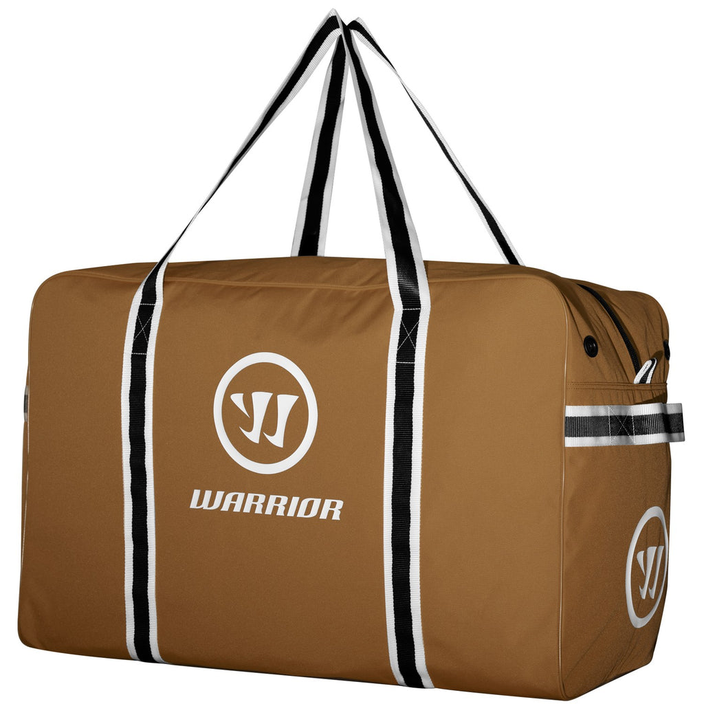 Warrior Senior Cabin Fever Pro Hockey Bag - Large - TAN, angled view