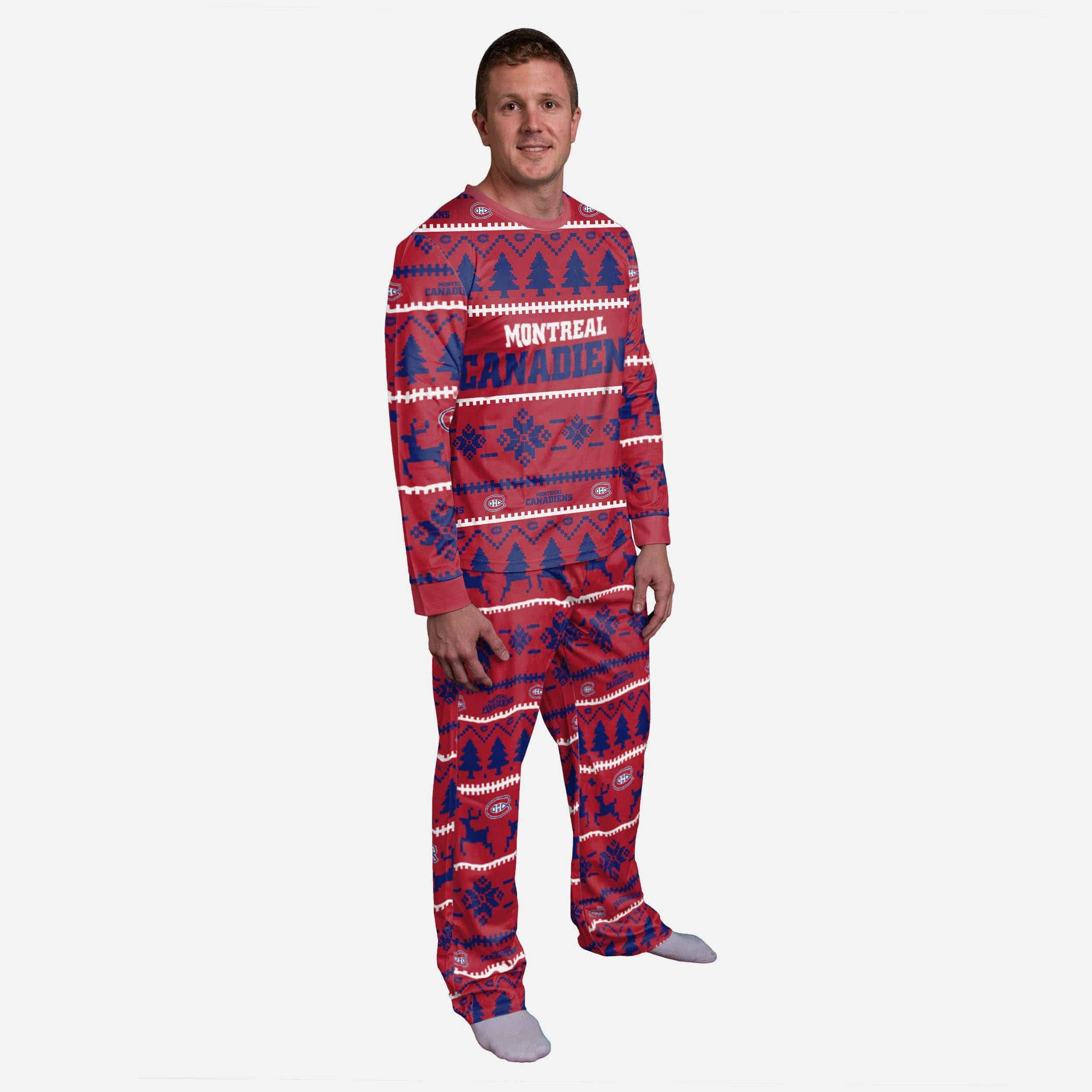 FOCO Montreal Canadiens NHL Crewneck Pj Set