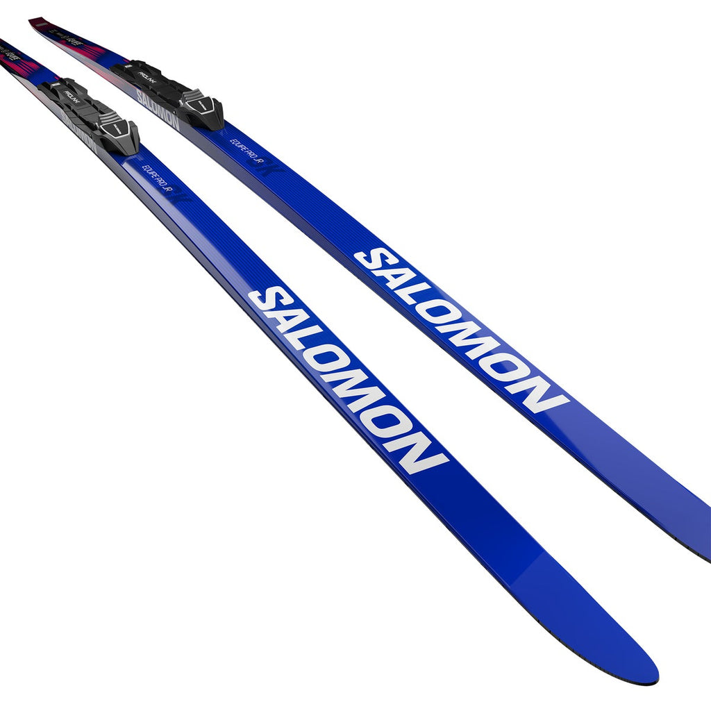 Salomon Junior Equipe Pro Skate Skis + Prolink Access Bindings - pair, tip view