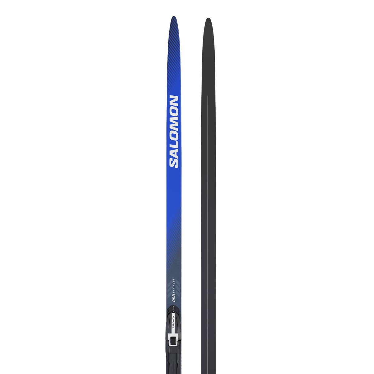 Salomon RS 8 Skate Skis + Shift Bindings - top and base, close-up