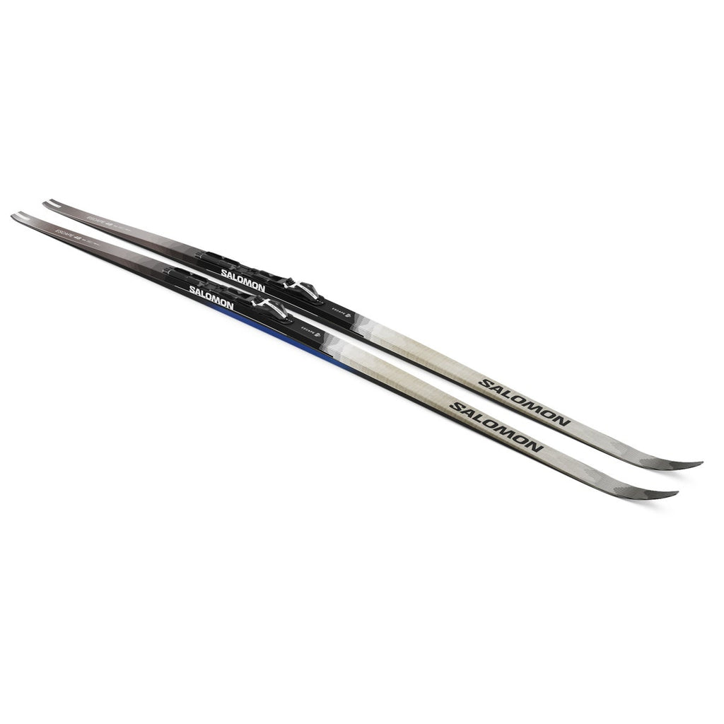 Salomon Escape 48 Skin Classic Skis + Shift Bindings - pair, angled view
