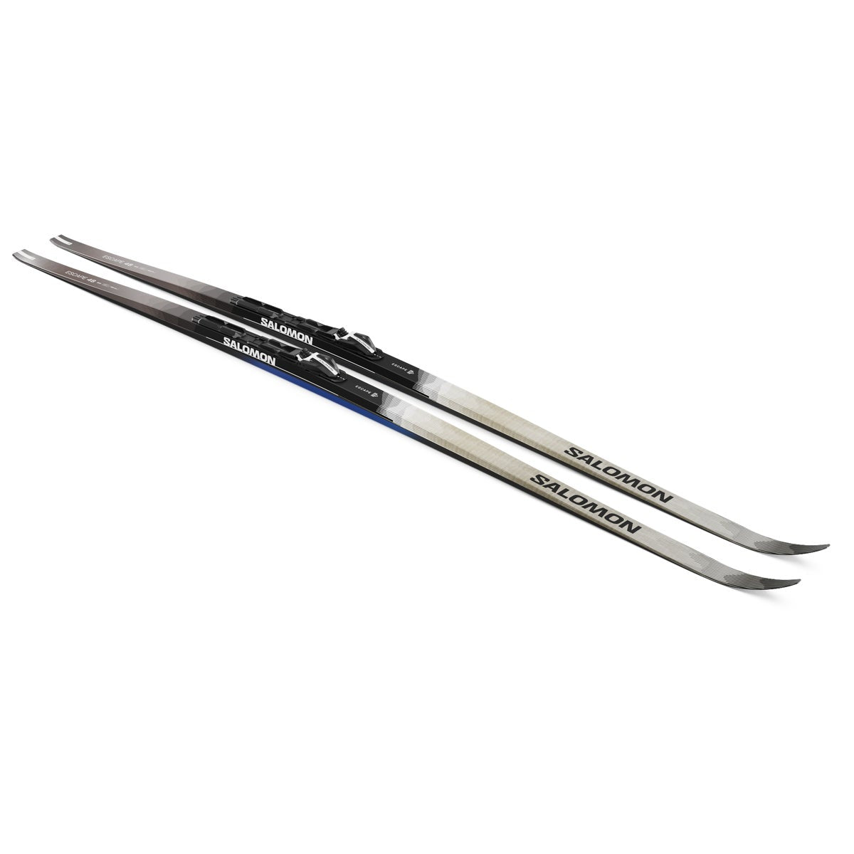 Salomon Escape 48 Skin Classic Skis + Shift Bindings - pair, angled view