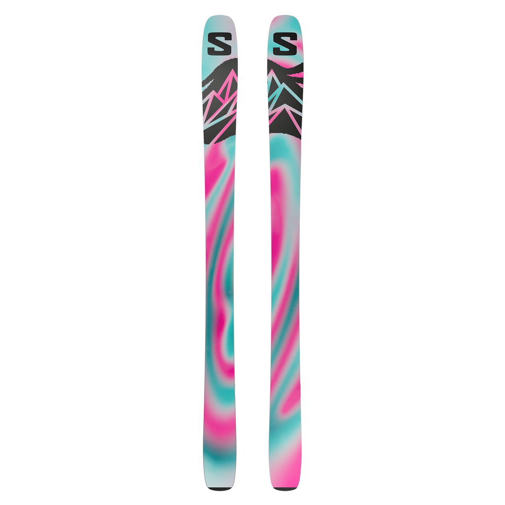 Salomon QST 106 freeride ski in Black/Pink