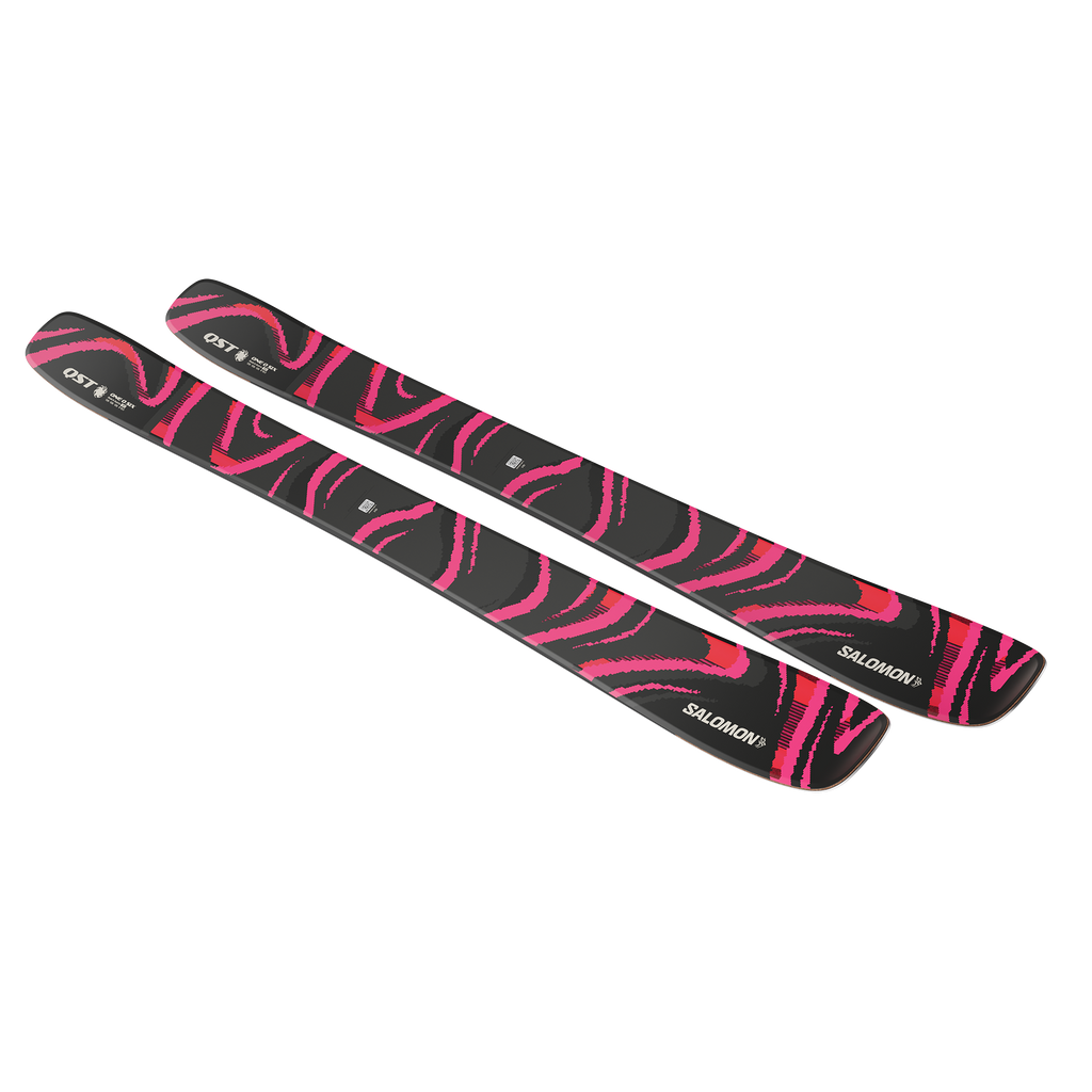 Salomon QST 106 freeride ski in Black/Pink